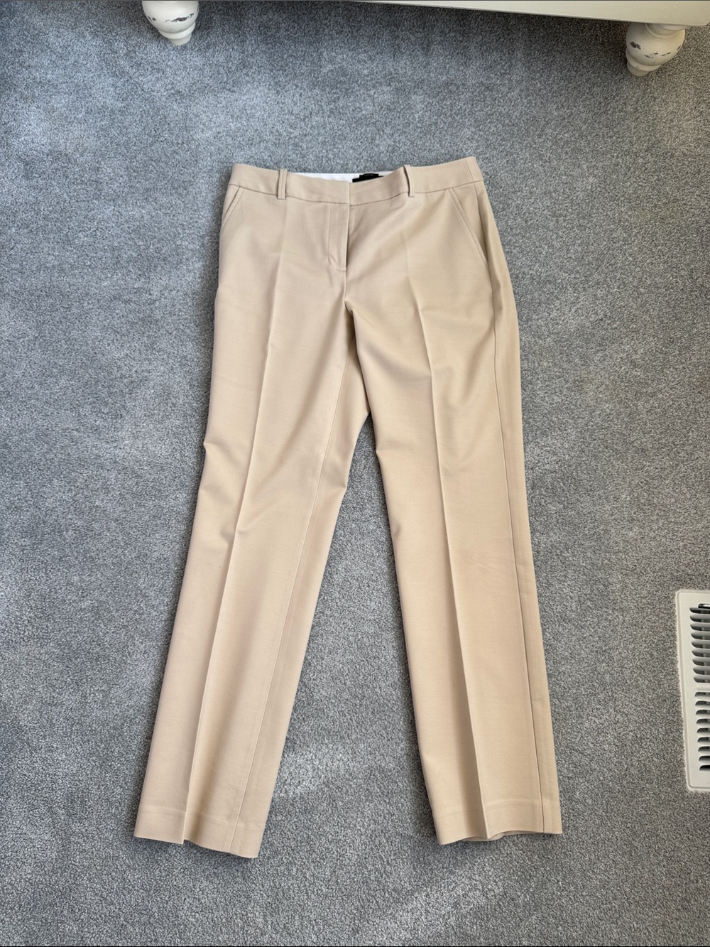 Women's Beige Dress Pants - Classic Tailored Fit